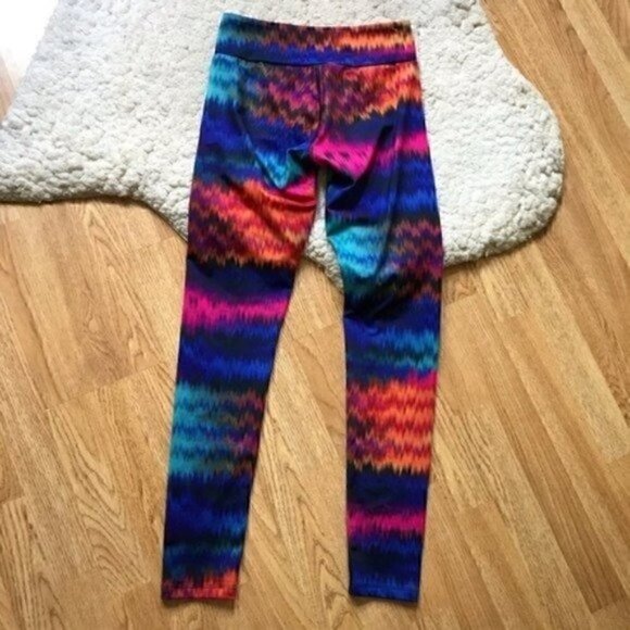 KOS USA: Womens Multi-Colored Zig Zag Skinny Leggings M - Picture 8 of 8